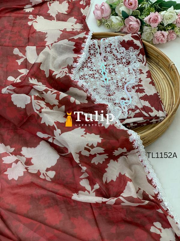 Premium Embroidered Cotton Lawn - TL1152A gallery image