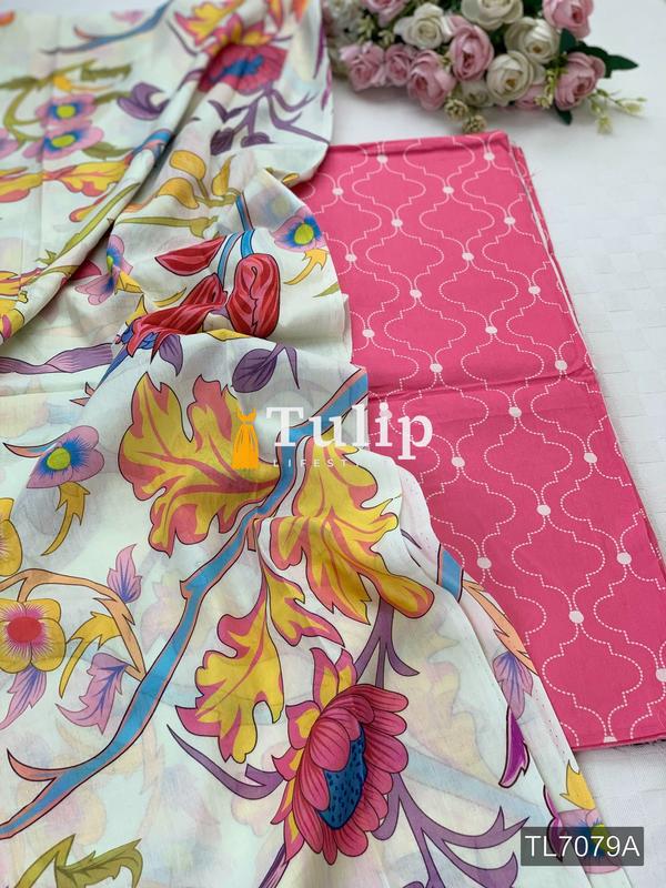 Soft Cotton Lawn Three Pieces - TL7079A gallery image