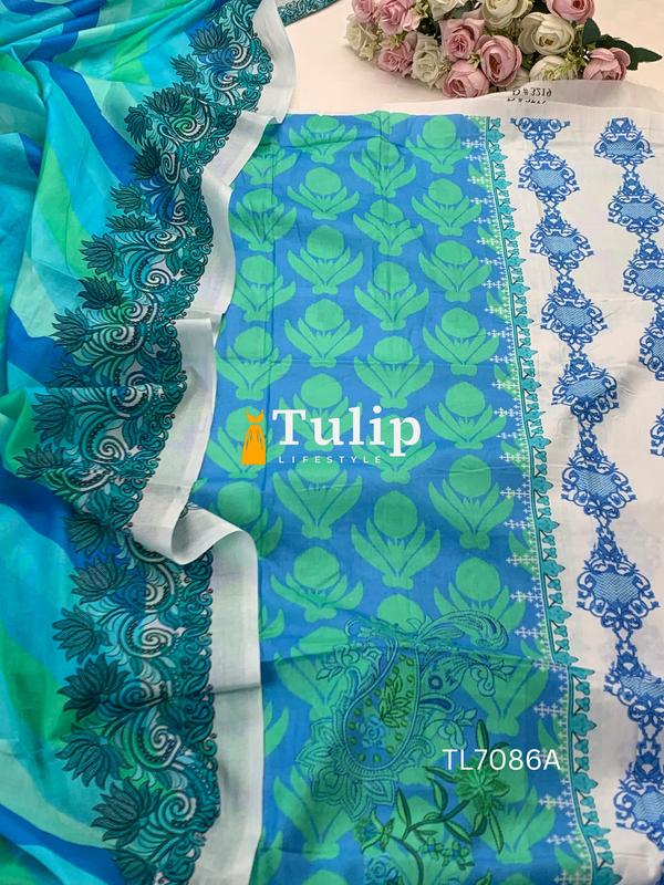 Soft Cotton Lawn Three Piece - TL7086A gallery image