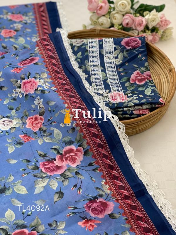 Gorgeous Embroidered Soft Cotton Lawn - TL4092A gallery image