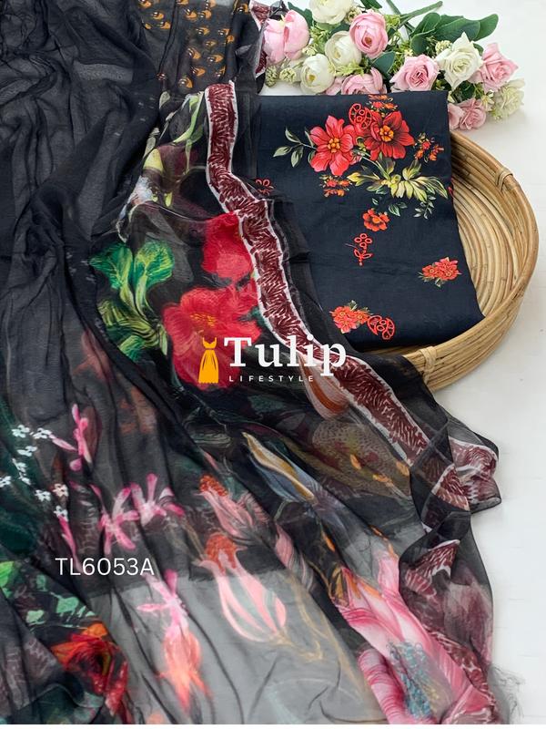 Premium Embroidered Cotton Lawn - TL6053A gallery image