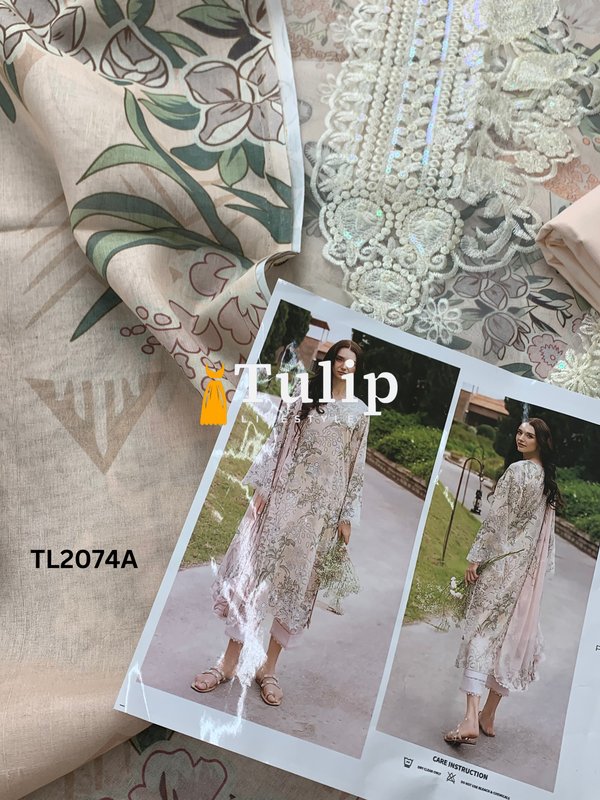 Premium Embroidered Lawn - TL2074A gallery image