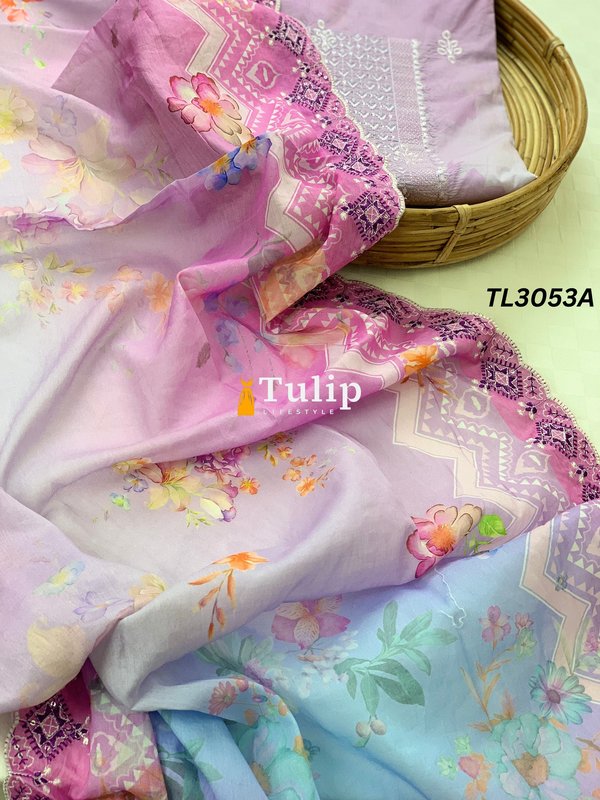 Premium Embroidered Lawn - TL3053A gallery image