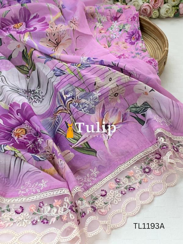 Gorgeous Embroidered Cotton Lawn Dresses - TL1193A gallery image