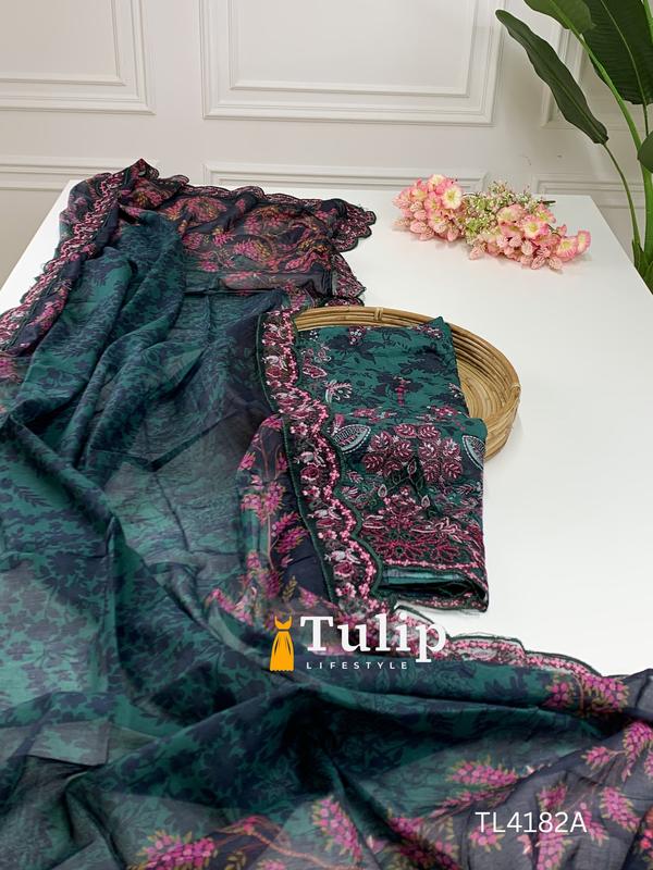 Luxury Cotton Lawn Dresses - TL4182A gallery image