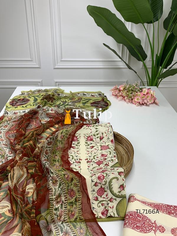 Premium Embroidered Cotton Lawn - TL7166A gallery image