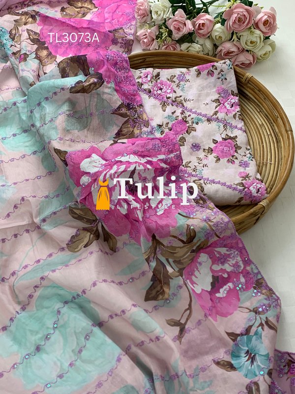 Premium Embroidered Lawn - TL3073A gallery image