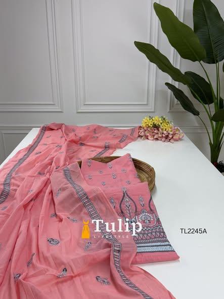 Premium Embroidered Cotton Lawn Dresses - TL2245A gallery image