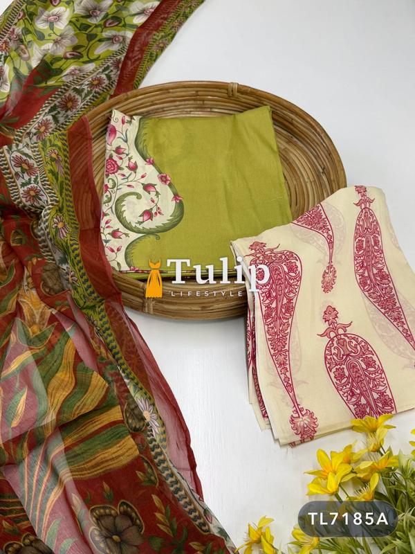 Premium Embroidered Cotton Lawn - TL7185A gallery image