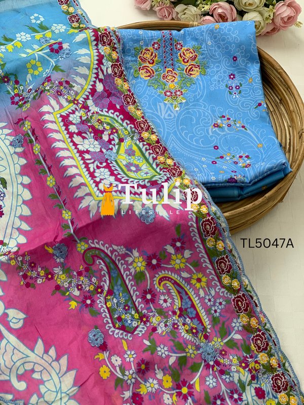 Premium Embroidered Lawn - TL5047A gallery image