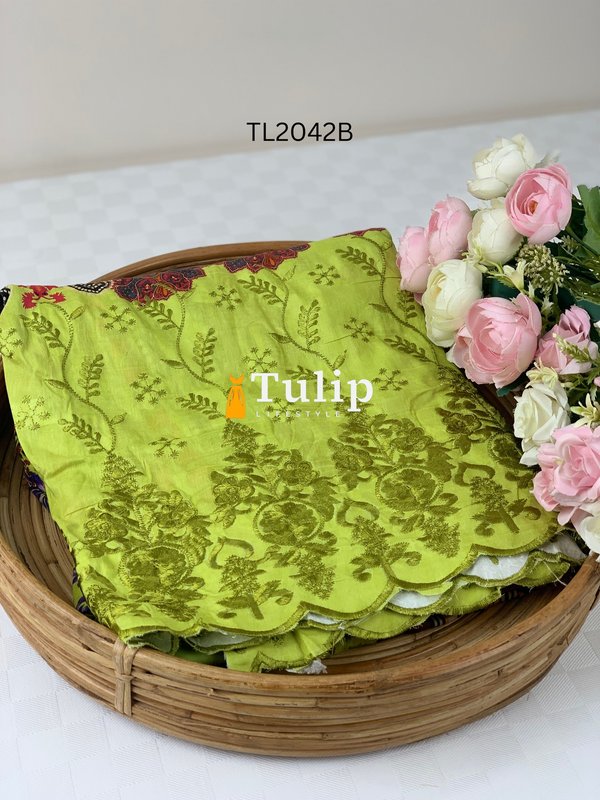 Embroidered Cotton Dress - TL2042 gallery image