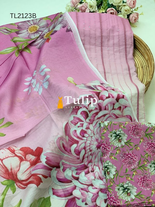 Embroidered Luxury Lawn - TL2123 Color image
