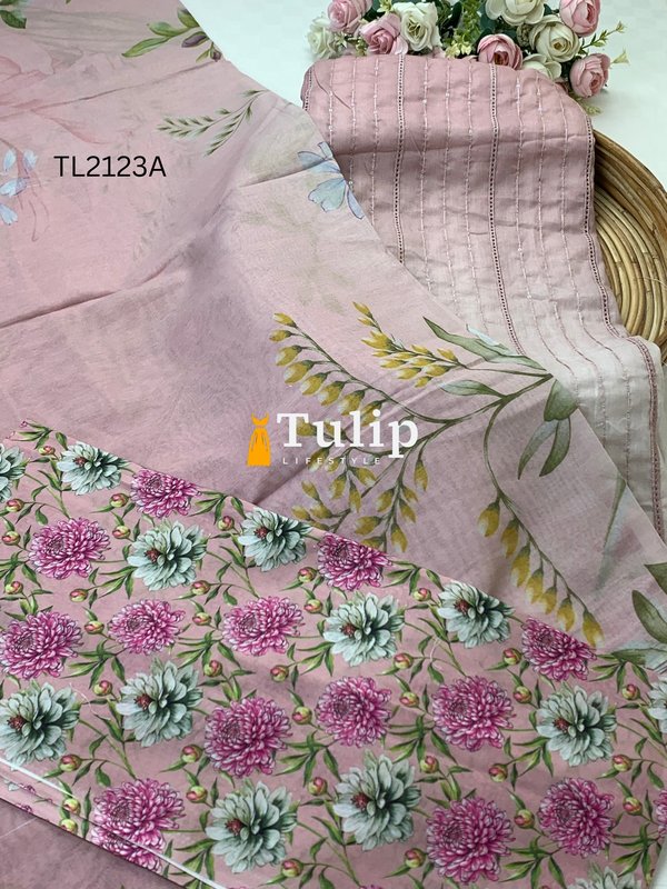 Embroidered Luxury Lawn - TL2123 Color image