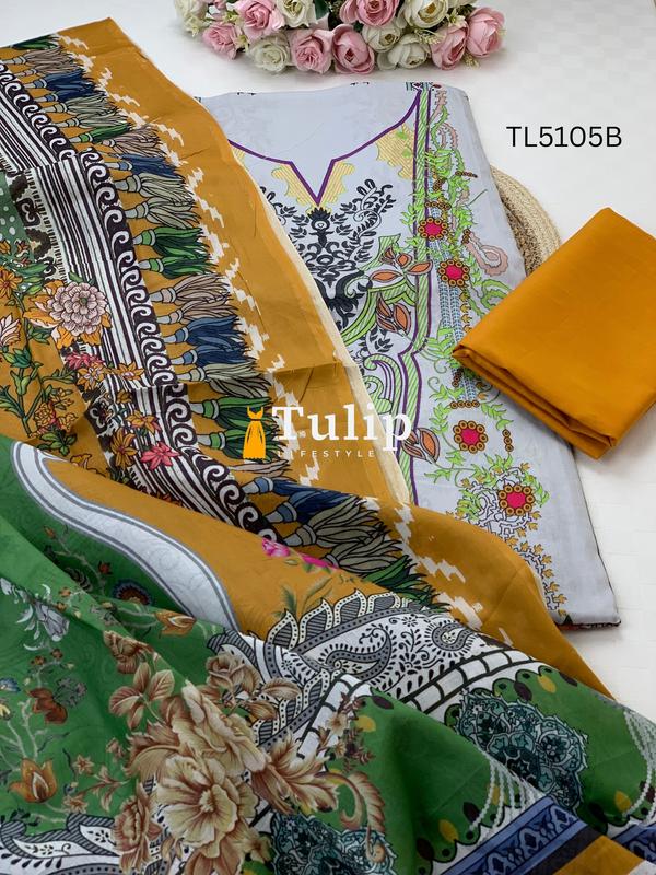 Soft Lawn Three Pieces - TL5105 Design image