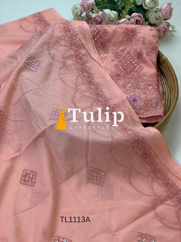 Embroidered Cotton Dress - TL1113 color image