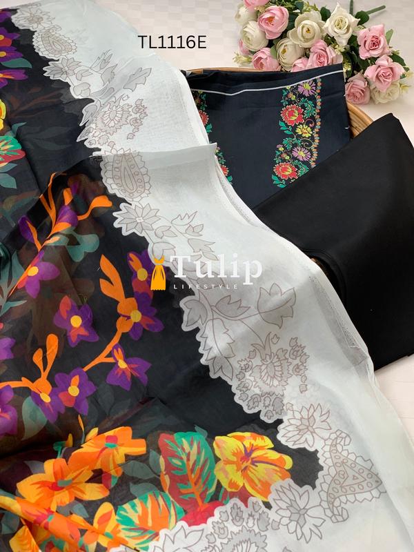 Digital Printed Cotton Lawn - TL1116 Design image