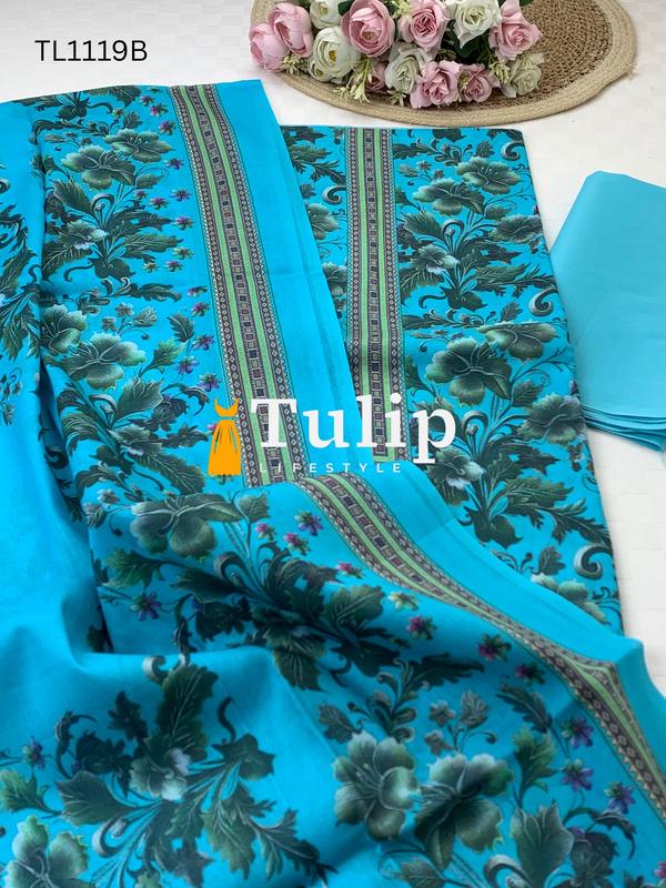 Digital Printed Cotton Lawn - TL1119 Color image