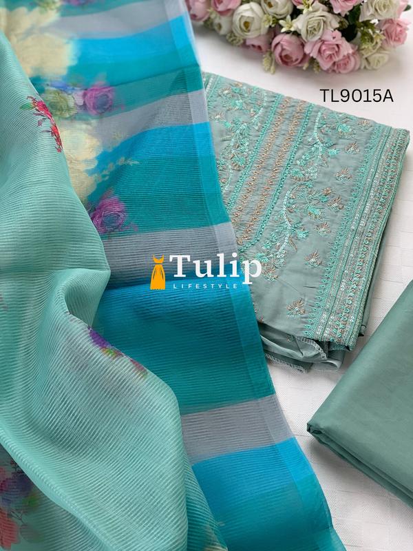 Luxury Silk Three pieces - TL9015 Color image