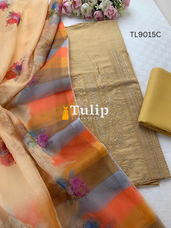 Luxury Silk Three pieces - TL9015 Color image