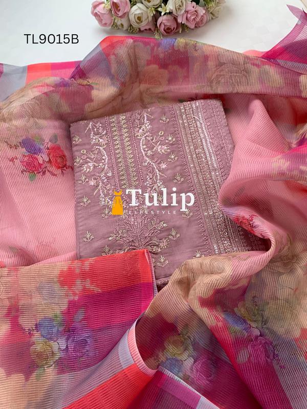 Luxury Silk Three pieces - TL9015 Color image
