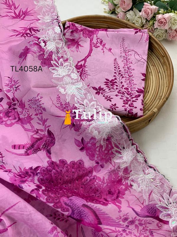 Soft Cotton Lawn Three Pieces - TL4058 Color image