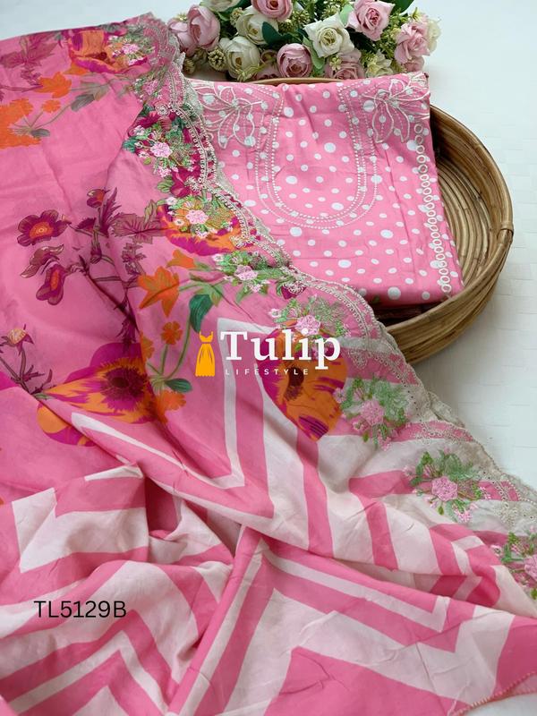 Soft Cotton Lawn Three Pieces - TL5129 Color image