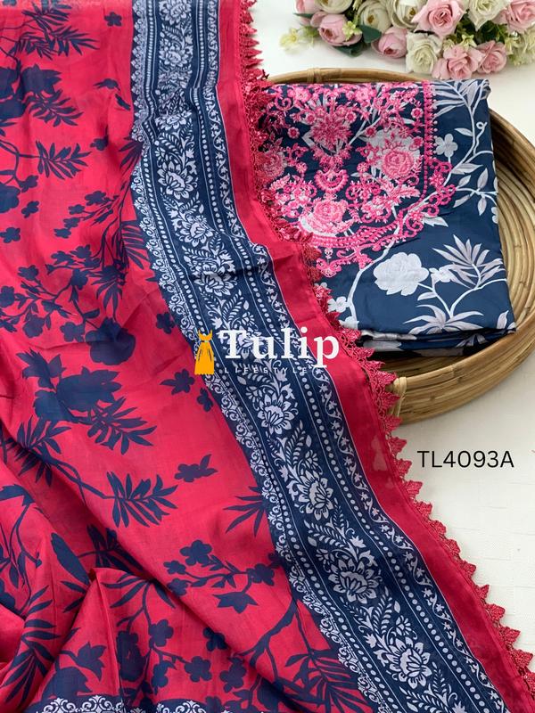 Luxury Cotton Lawn Three pieces - TL4093 color image