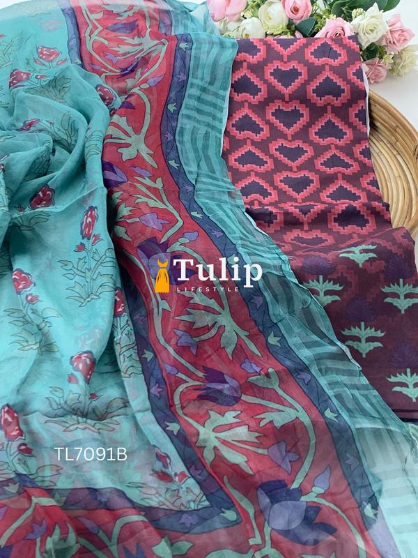 Soft Premium Cotton Lawn - TL7091 Color image