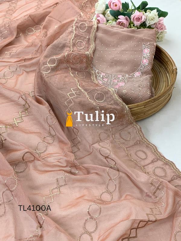 Luxury Soft Silk Three Pieces - TL4100 Color image