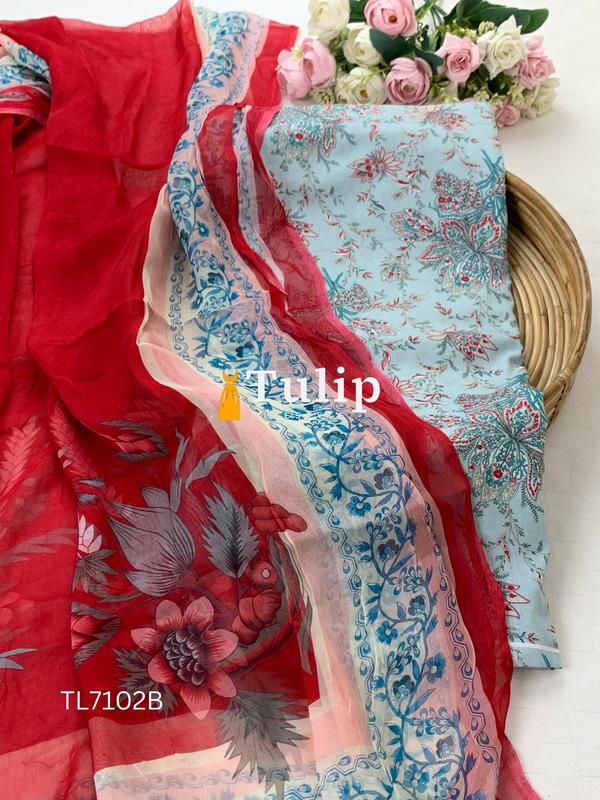 Soft Premium Cotton Lawn - TL7102 Color image