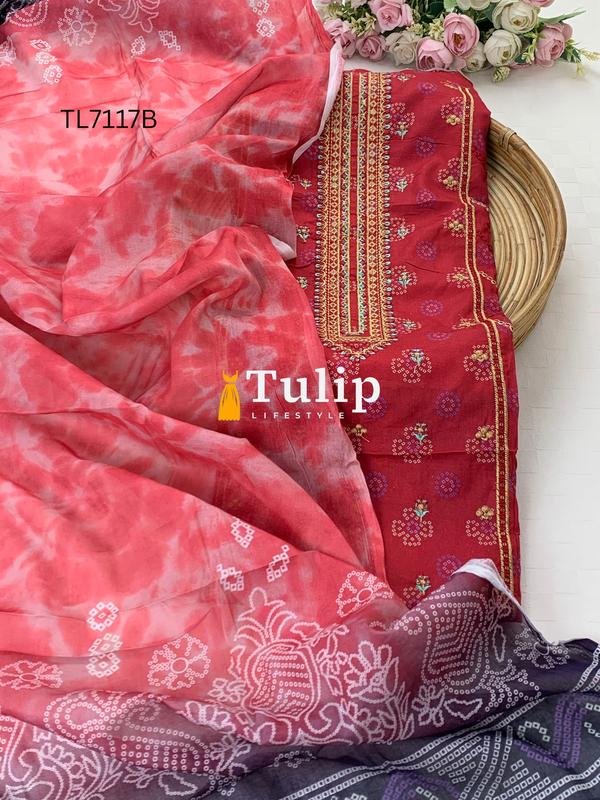 Premium Cotton Lawn Dress - TL7117 Color image