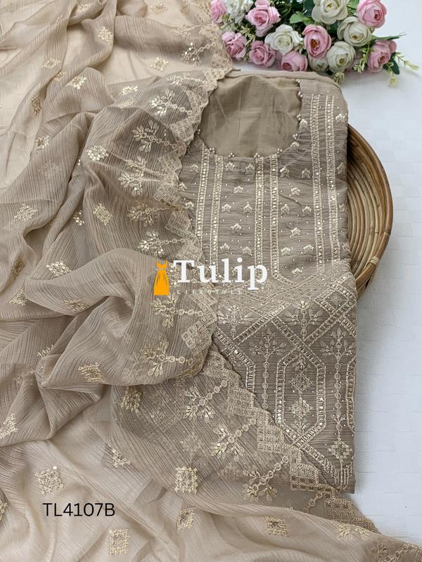 Luxury Georgette Party Dress - TL4107 Color image