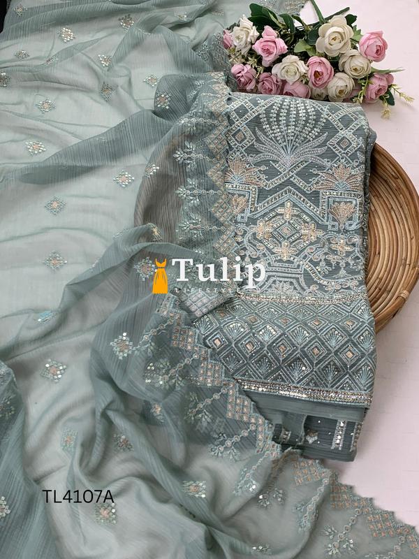 Luxury Georgette Party Dress - TL4107 Color image