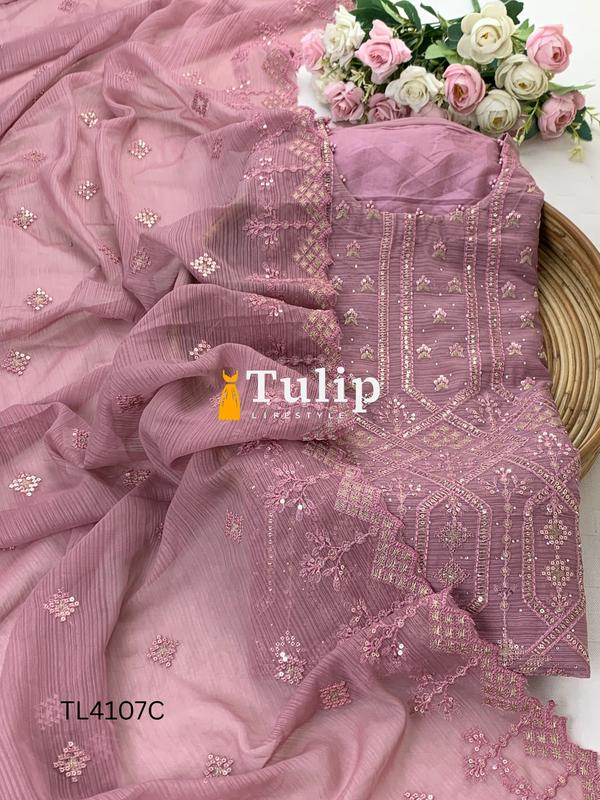 Luxury Georgette Party Dress - TL4107 Color image