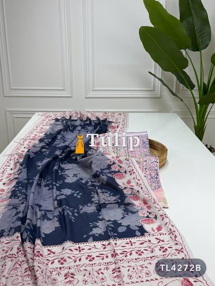 Soft Premium Cotton Lawn Dresses - TL4272 Color image