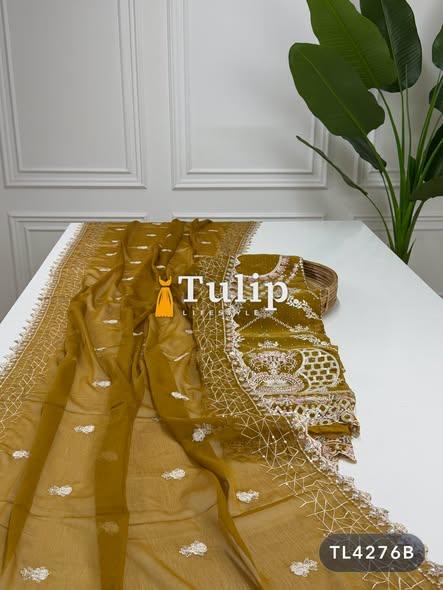 Gorgeous Embroidered Silk Dresses - TL4276 Color image