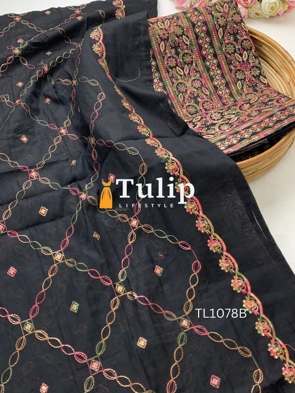 Embroidered Cotton Collection - TL1078 Color image